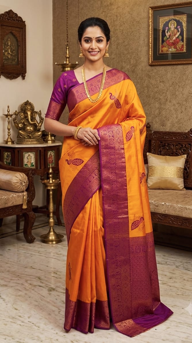 Mayil Pattu Saree Collection | Traditional & Elegant Semi Silk Sarees I MAYILS004