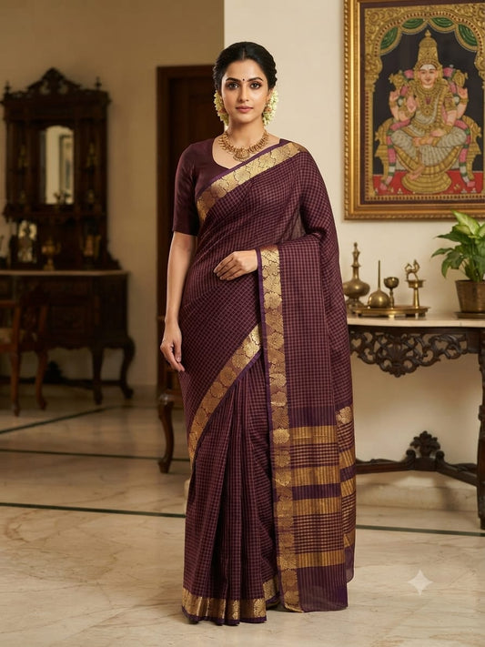 Chettinad Cotton Sarees – Traditional & Comfortable Cotton Sarees - CHETCK20
