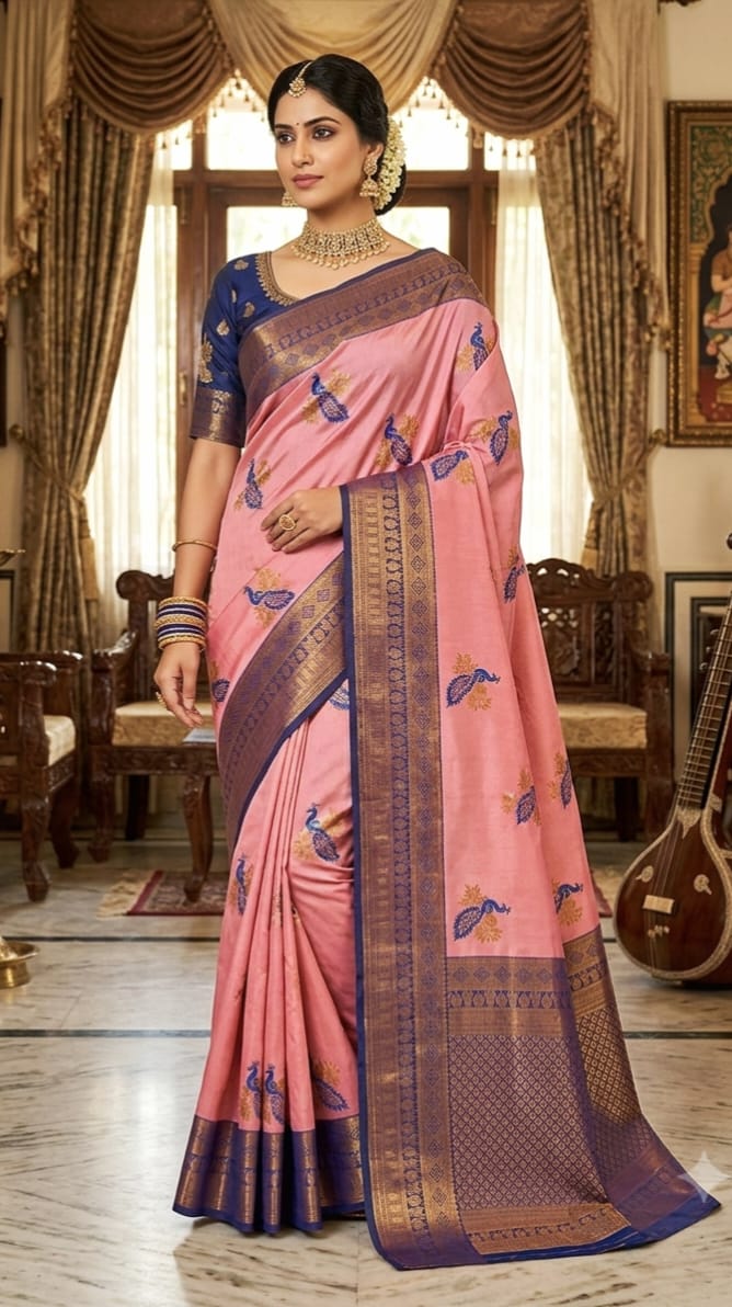 Mayil Pattu Sarees – Beautiful Peacock Motif Sarees | MAYIL_PL_03