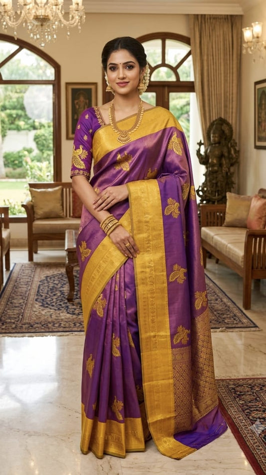 Mayil Pattu Sarees – Beautiful Peacock Motif Sarees | MAYIL_PL_12