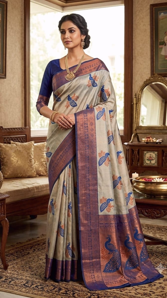 Mayil Pattu Sarees – Beautiful Peacock Motif Sarees | MAYIL_PL_19