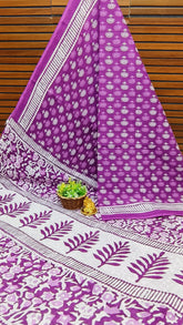 Bengal Yellow White Mul Mul Cotton saree with Abstract print