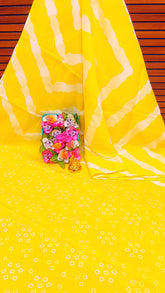 Bengal Brown White Mul Mul Cotton saree with Leaf Motif print