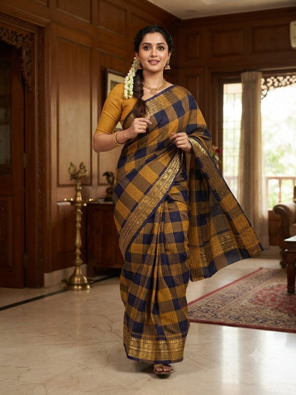 Chettinad Cotton Sarees – Traditional & Comfortable Cotton Sarees - CHETCK10