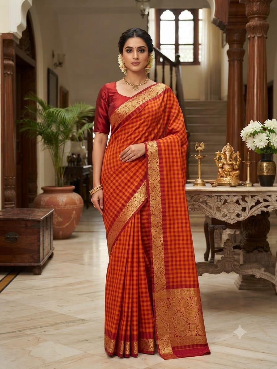 Chettinad Cotton Sarees – Traditional & Comfortable Cotton Sarees - CHETCK11