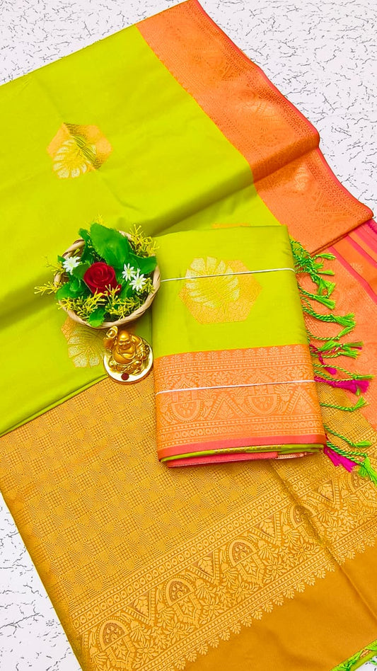 Luxury Meena Soft Silk Saree – Magenta / Dark Pink | LMSSI12