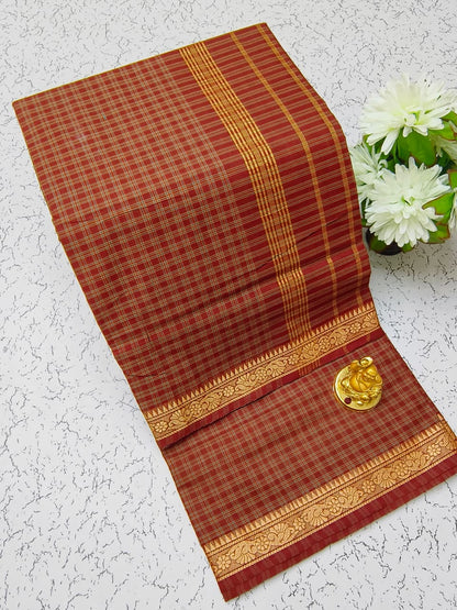 Chettinad Cotton Sarees – Traditional & Comfortable Cotton Sarees - CHETCK13