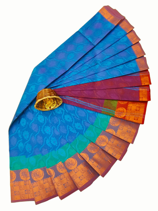 Emboss Silk Saree | Semi Silk Saree with Rich Embossed Design | ANUSH14