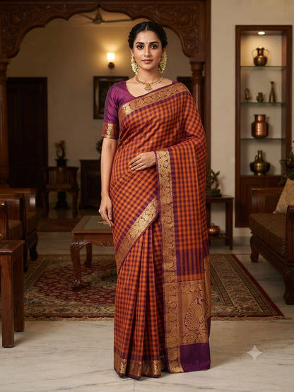 Chettinad Cotton Sarees – Traditional & Comfortable Cotton Sarees - CHETCK15