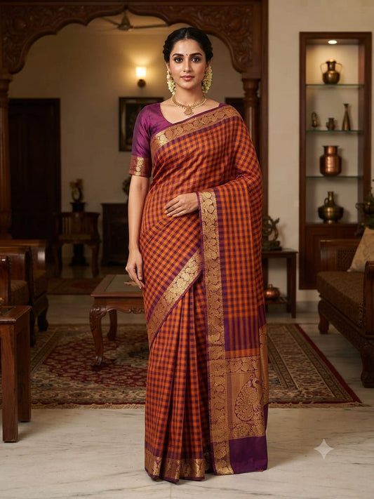 Chettinad Cotton Sarees – Traditional & Comfortable Cotton Sarees - CHETCK15
