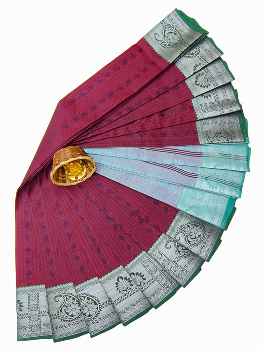 Emboss Silk Saree | Semi Silk Saree with Rich Embossed Design | ANUSH17