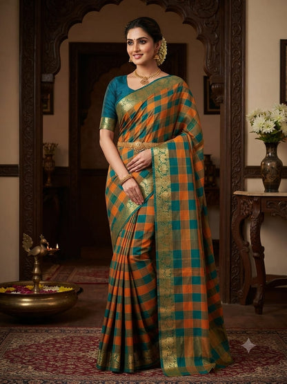 Chettinad Cotton Sarees – Traditional & Comfortable Cotton Sarees - CHETCK17