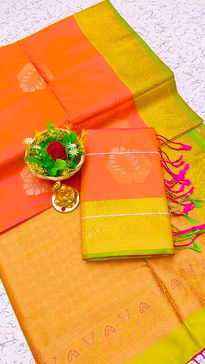 Luxury Meena Soft Silk Saree – Hot Pink / Rani Pink | LMSSI18