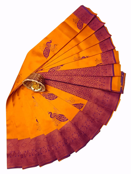 Mayil Pattu Saree Collection | Traditional & Elegant Semi Silk Sarees I MAYILS004