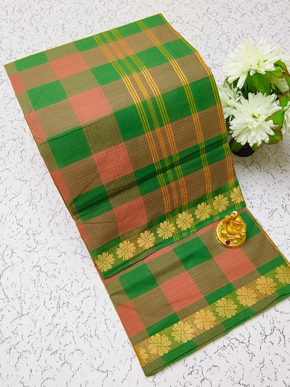 Chettinad Cotton Sarees – Traditional & Comfortable Cotton Sarees - CHETCK01
