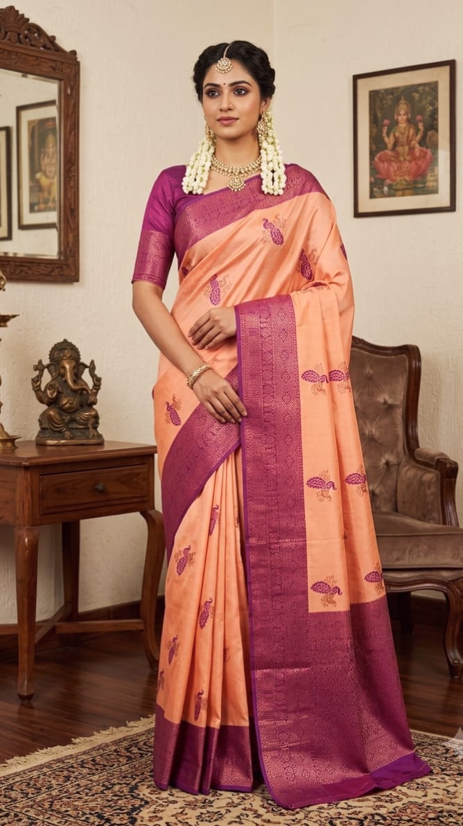 Mayil Pattu Saree Collection | Traditional & Elegant Semi Silk Saree | MAYILS003
