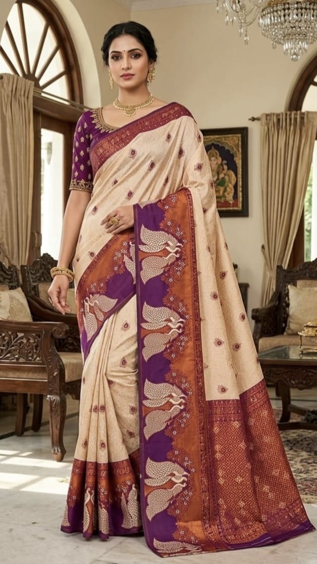 Mayil Pattu Saree Collection | Traditional & Elegant Semi Silk Sarees I MAYIL011
