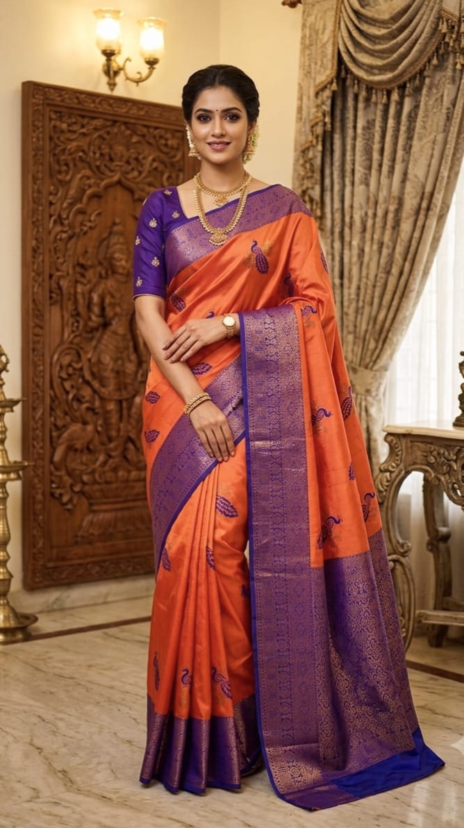 Mayil Pattu Saree Collection | Traditional & Elegant Semi Silk Sarees I MAYILS009