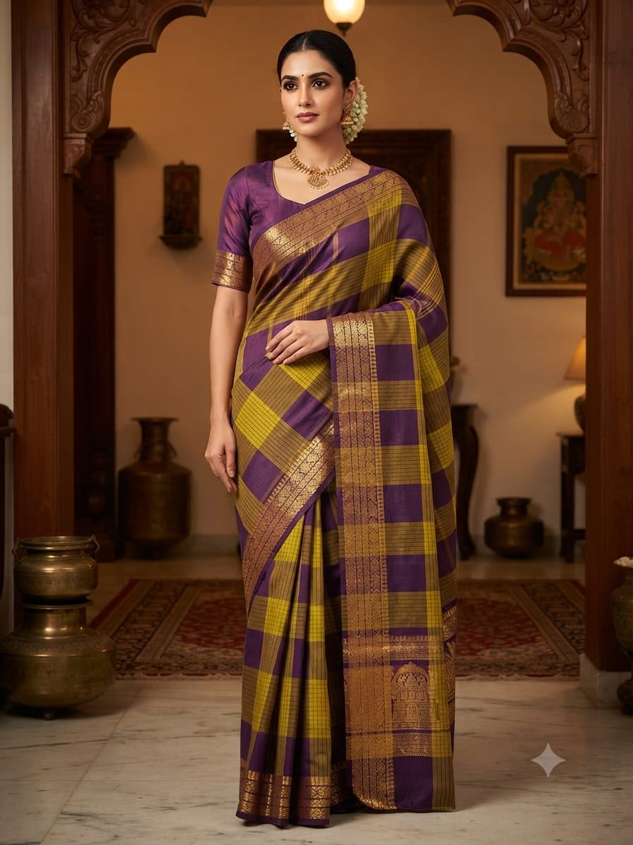 Chettinad Cotton Sarees – Traditional & Comfortable Cotton Sarees - CHETCK21