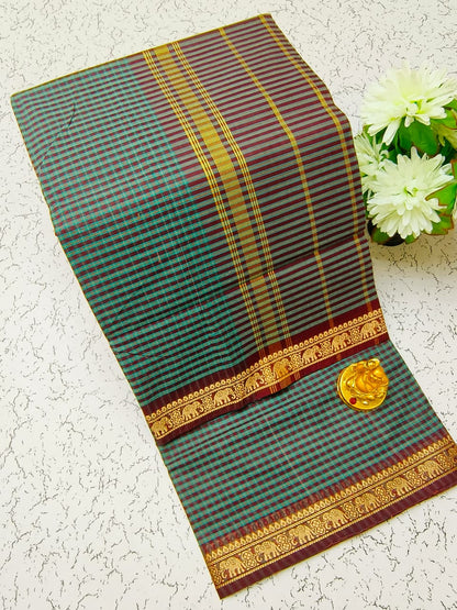 Chettinad Cotton Sarees – Traditional & Comfortable Cotton Sarees - CHETCK22