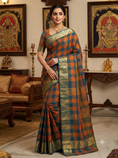 Chettinad Cotton Sarees – Traditional & Comfortable Cotton Sarees - CHETCK03
