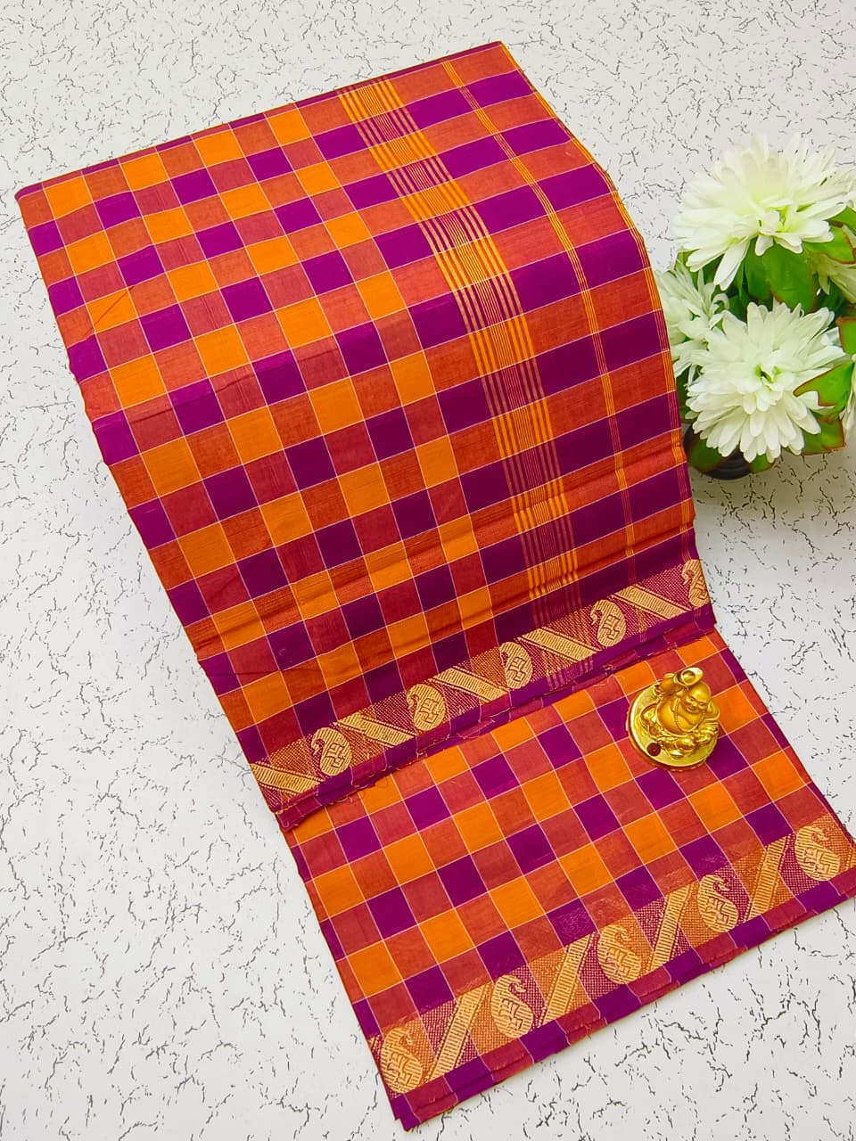 Chettinad Cotton Sarees – Traditional & Comfortable Cotton Sarees - CHETCK04