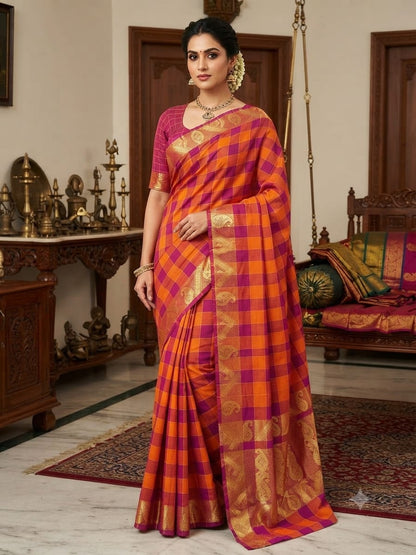 Chettinad Cotton Sarees – Traditional & Comfortable Cotton Sarees - CHETCK04