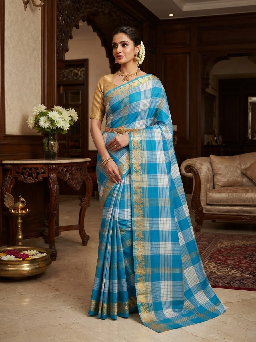 Chettinad Cotton Sarees – Traditional & Comfortable Cotton Sarees - CHETCK05