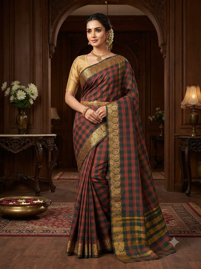 Chettinad Cotton Sarees – Traditional & Comfortable Cotton Sarees - CHETCK06