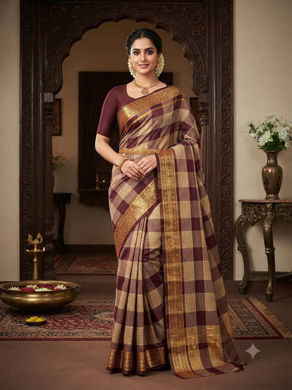 Chettinad Cotton Sarees – Traditional & Comfortable Cotton Sarees - CHETCK07