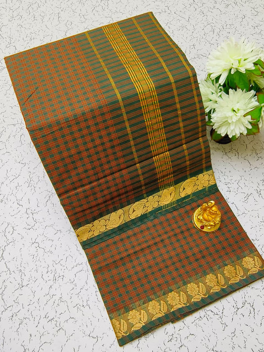 Chettinad Cotton Sarees – Traditional & Comfortable Cotton Sarees - CHETCK08