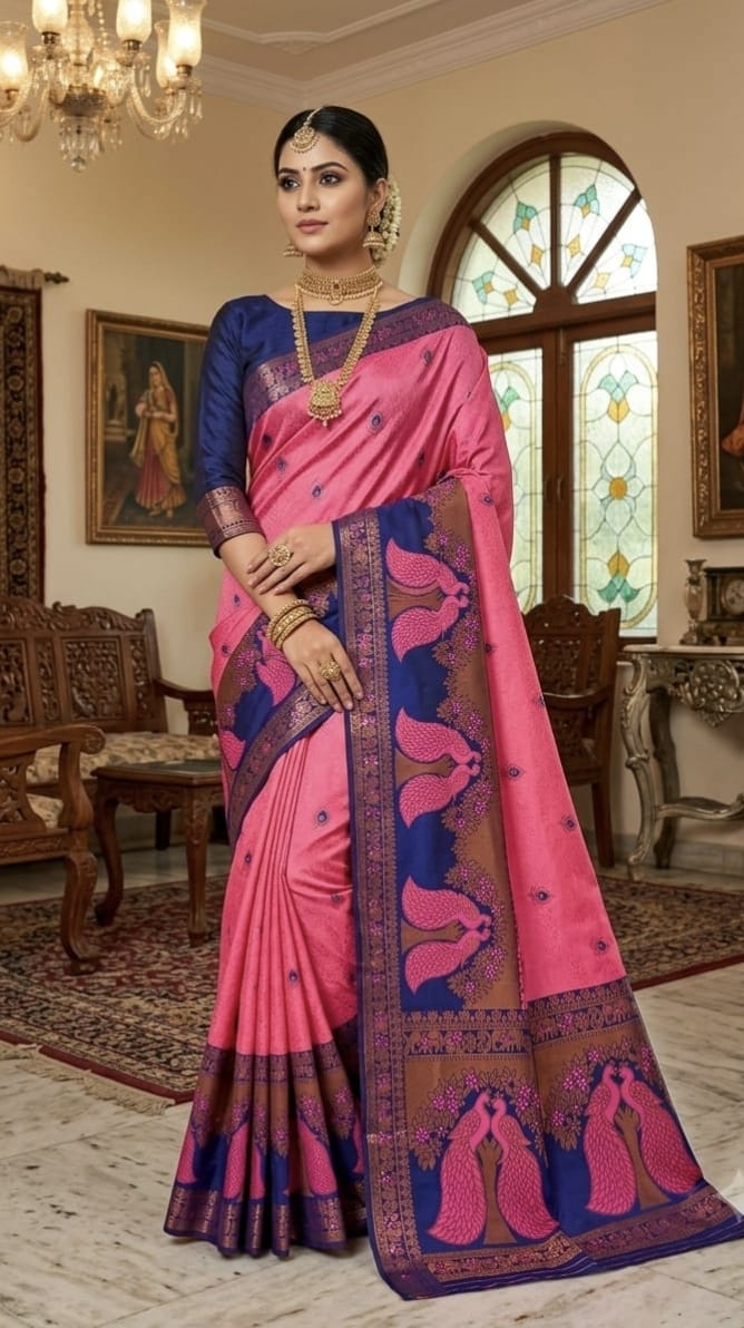 Mayil Pattu Saree Collection | Traditional & Elegant Semi Silk Sarees I MAYIL003
