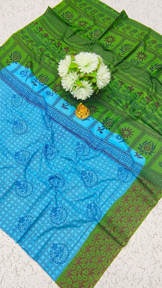 Soft Cotton Saree | Pure Cotton | Lightweight & Comfortable Everyday Wear | SFTCT05