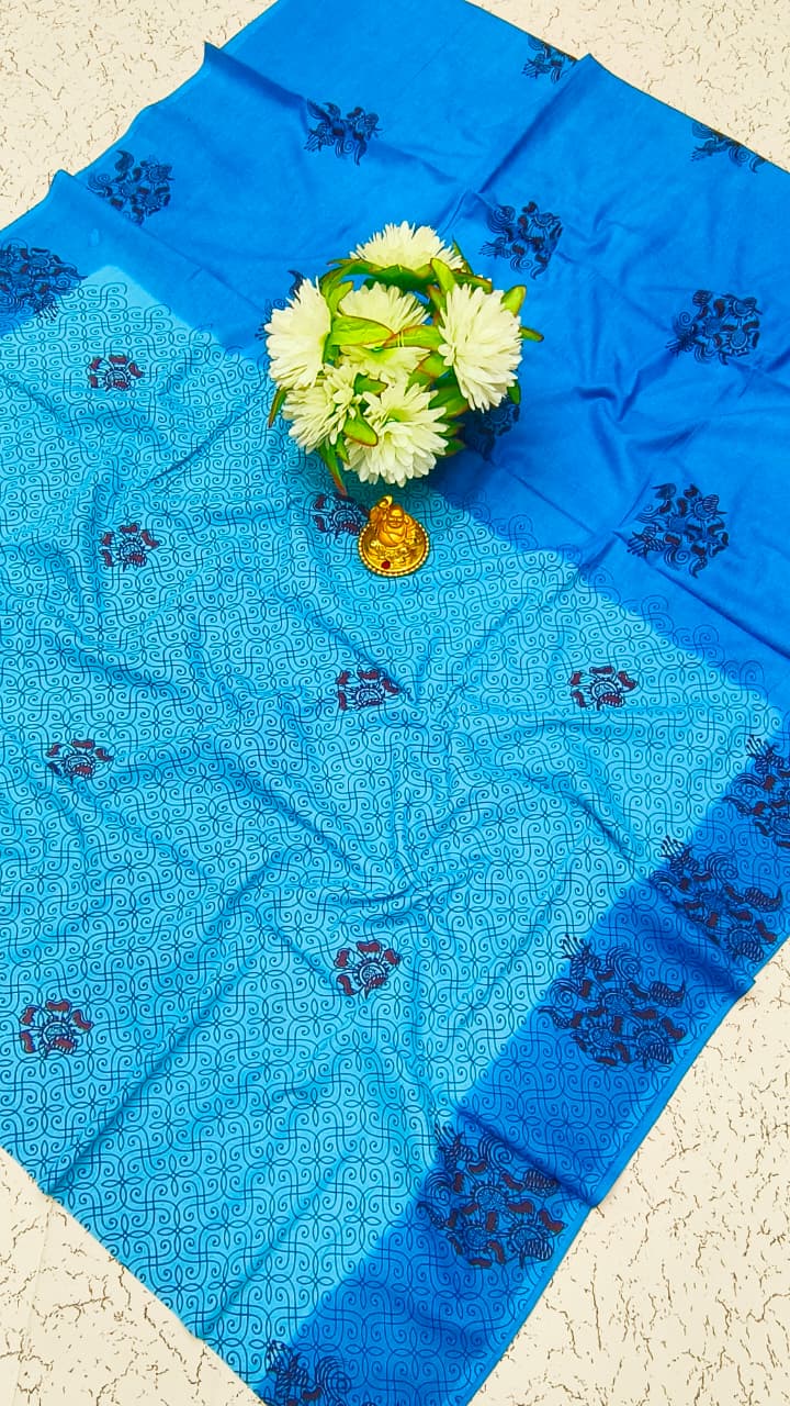 Soft Cotton Saree | Pure Cotton | Lightweight & Comfortable Everyday Wear | SFTCT17