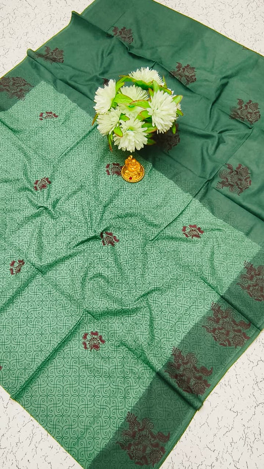 Soft Cotton Saree | Pure Cotton | Lightweight & Comfortable Everyday Wear | SFTCT15