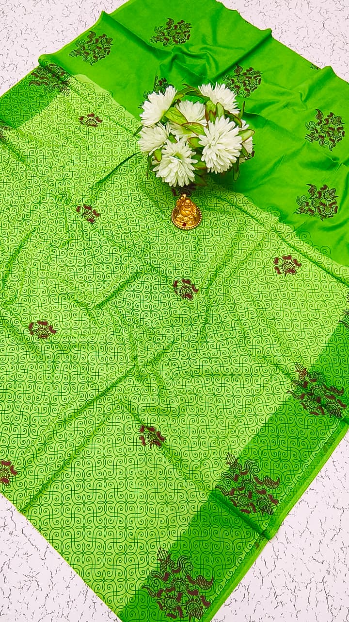 Soft Cotton Saree | Pure Cotton | Lightweight & Comfortable Everyday Wear | SFTCT16