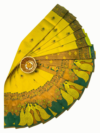 Mayil Pattu Sarees – Beautiful Peacock Feather Motif Sarees | MAYILFE-05