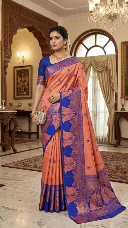 Mayil Pattu Sarees – Beautiful Peacock Feather Motif Sarees | MAYILFE-06