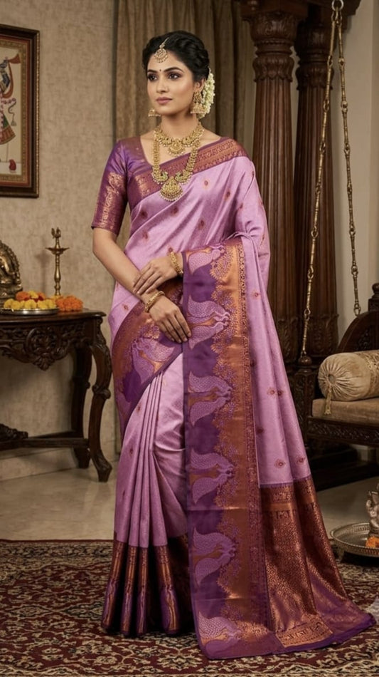 Mayil Pattu Sarees – Beautiful Peacock Feather Motif Sarees | MAYILFE-12
