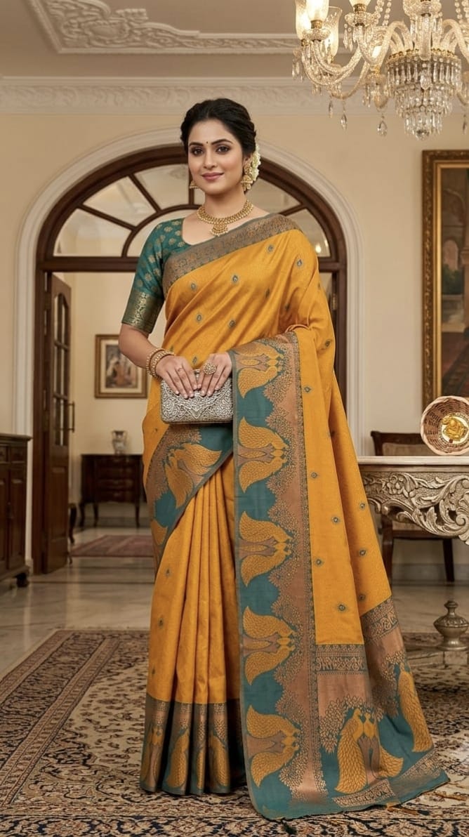Mayil Pattu Sarees – Beautiful Peacock Feather Motif Sarees | MAYILFE-20